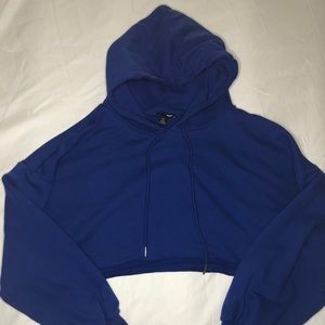 Fashion Nova Shirt Hoodie Crop Sporty Long Sleeve